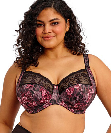 Бюстгальтер ELOMI MORGAN 4110, Черный с розами