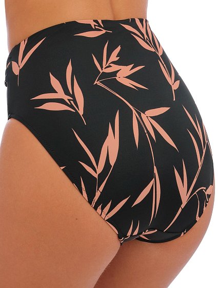 Купальник (плавки) FANTASIE LUNA BAY 502478, Черный с листьями