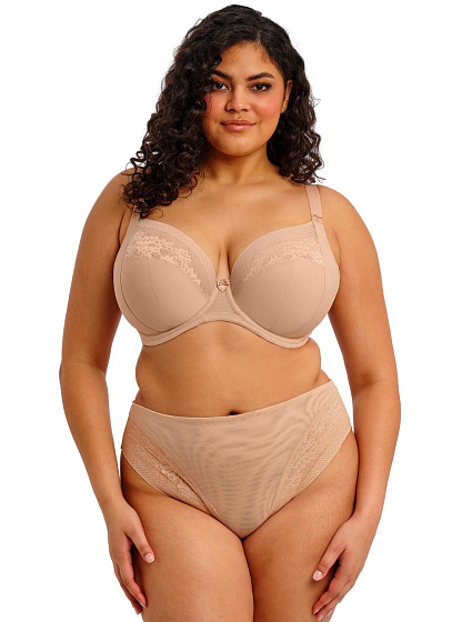 Фото Базовый бежевый бюстгальтер на большую грудь Elomi, купить