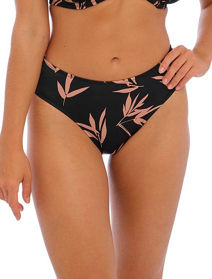 Купальник (плавки) FANTASIE LUNA BAY 502472, Черный с листьями